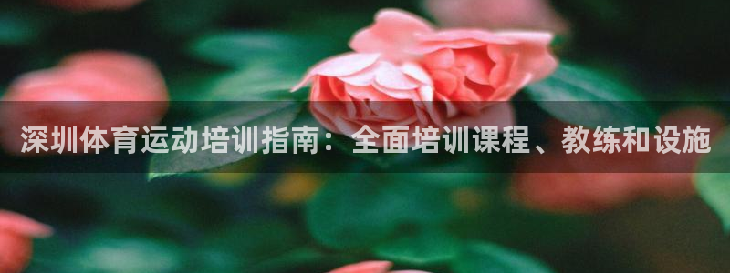 富联平台人 5O6917 富联：深圳体育运动培训指南