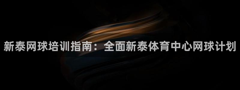 富联平台登录注册流程：新泰网球培训指南：全面新泰体育