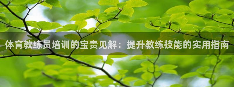 富联集团最新消息：体育教练员培训的宝贵见解：提升教练
